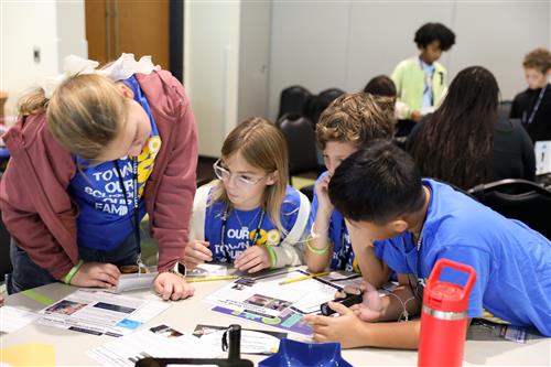 Students participate in leadership summit Escape Room activity